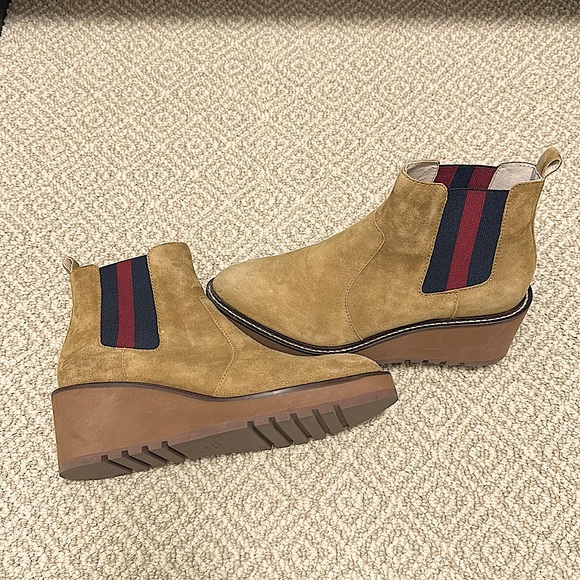Suede boots - wedge heel - 9.5 Cecelia Gemma Bootie - Picture 1 of 7